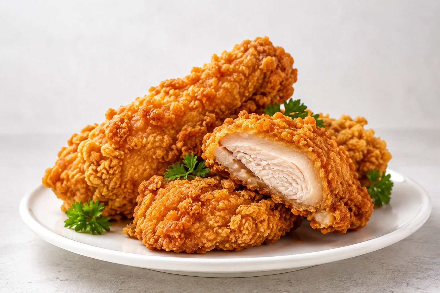 Crispy fried chicken